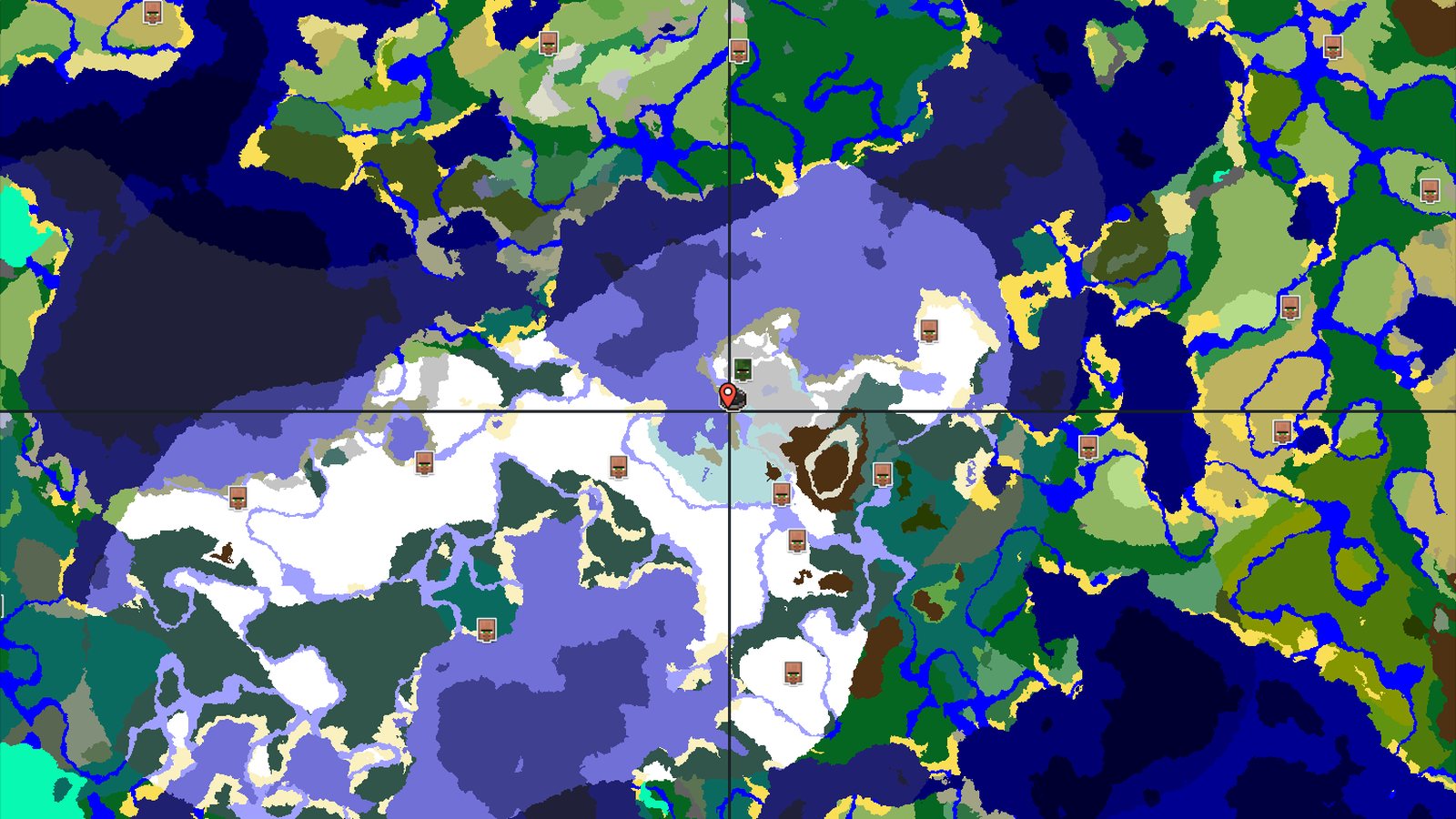 Spawn in Snowy Plains Near an Abandoned Village — Minecraft seed preview