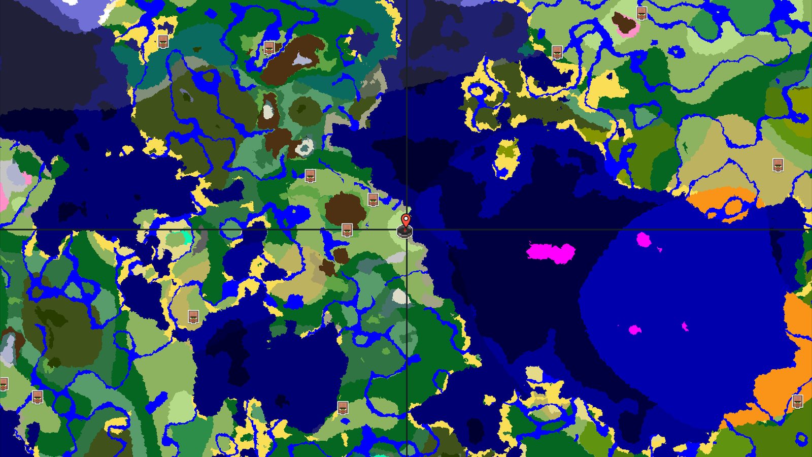 A Sunflower Plains Spawn with Distant Mountain Views — Minecraft seed preview