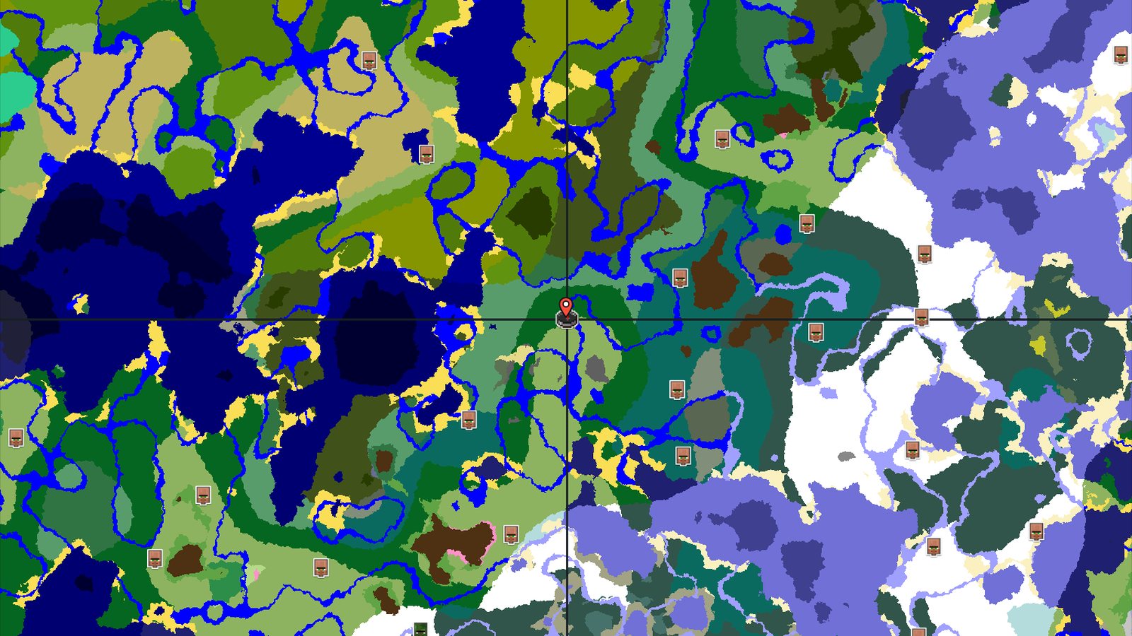 Forest Spawn with Nearby Jungle and Taiga — Minecraft seed preview