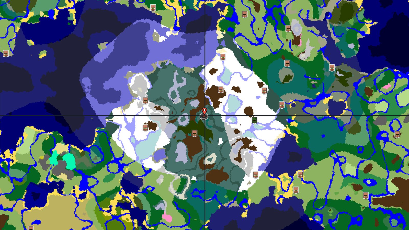 Ancient City Near a Snowy Mountain Spawn — Minecraft seed preview