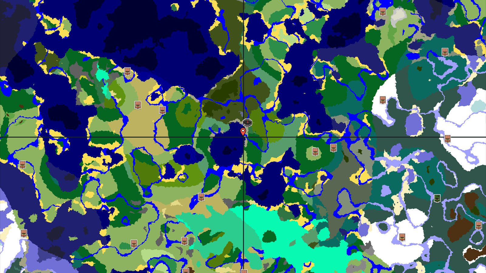 Pale Garden and Jungle near Birch Forest Spawn — Minecraft seed preview
