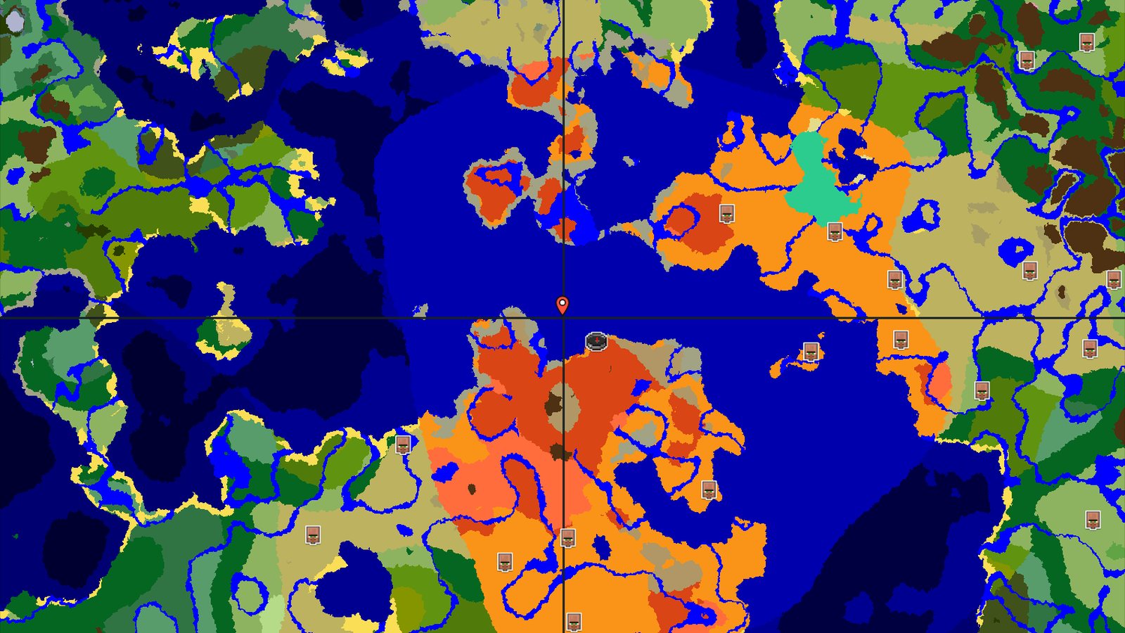 Badlands and Warm Ocean Start — Minecraft seed preview