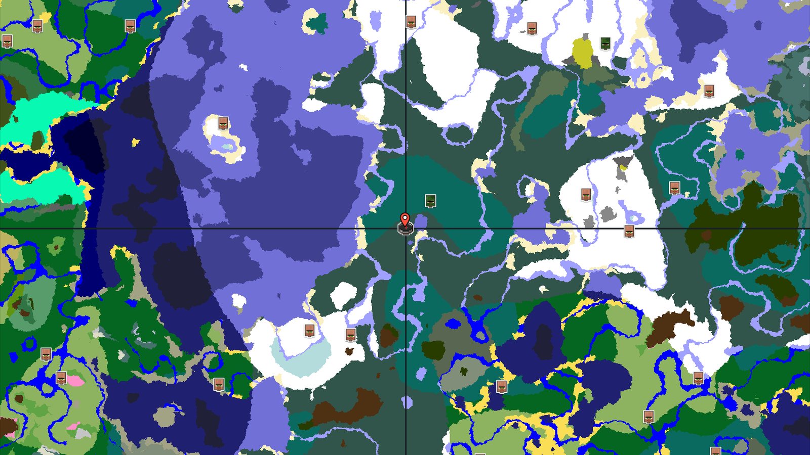 Snowy Taiga Spawn with Nearby Trail Ruins — Minecraft seed preview