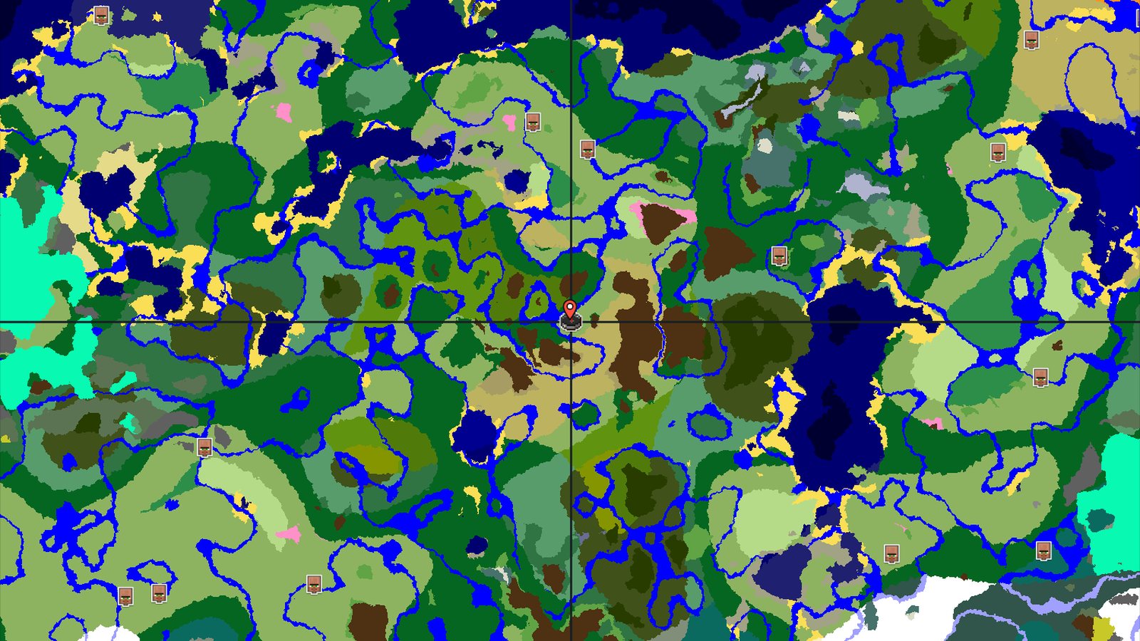 Spawn Near a River, Jungle, and Savanna Hills — Minecraft seed preview