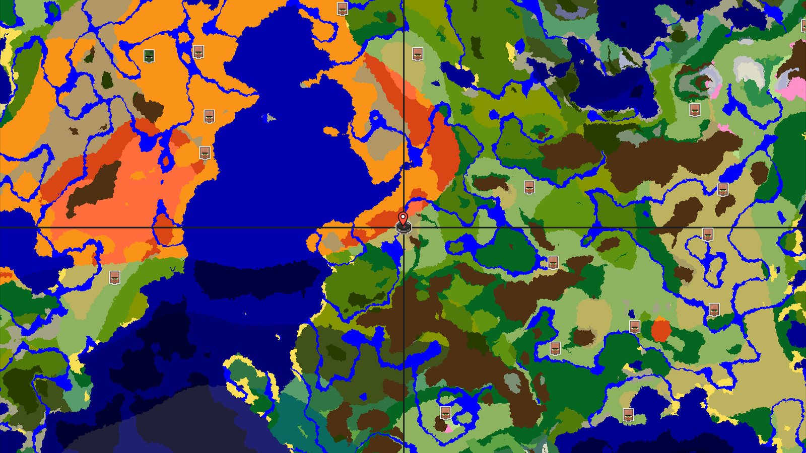 Savanna Spawn with Badlands and Jungle Nearby — Minecraft seed preview