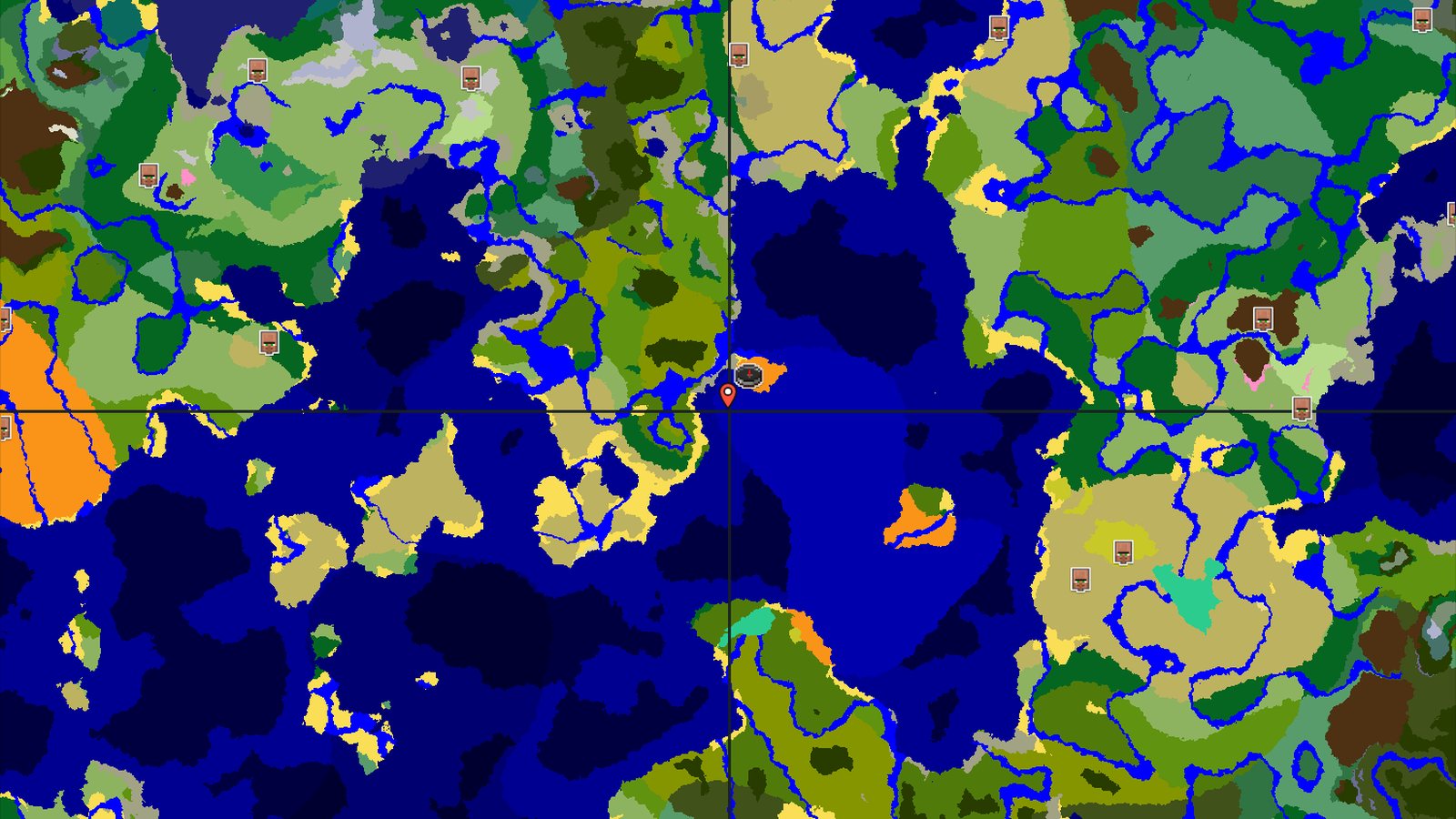 Bamboo Jungle Near Desert Island Spawn — Minecraft seed preview