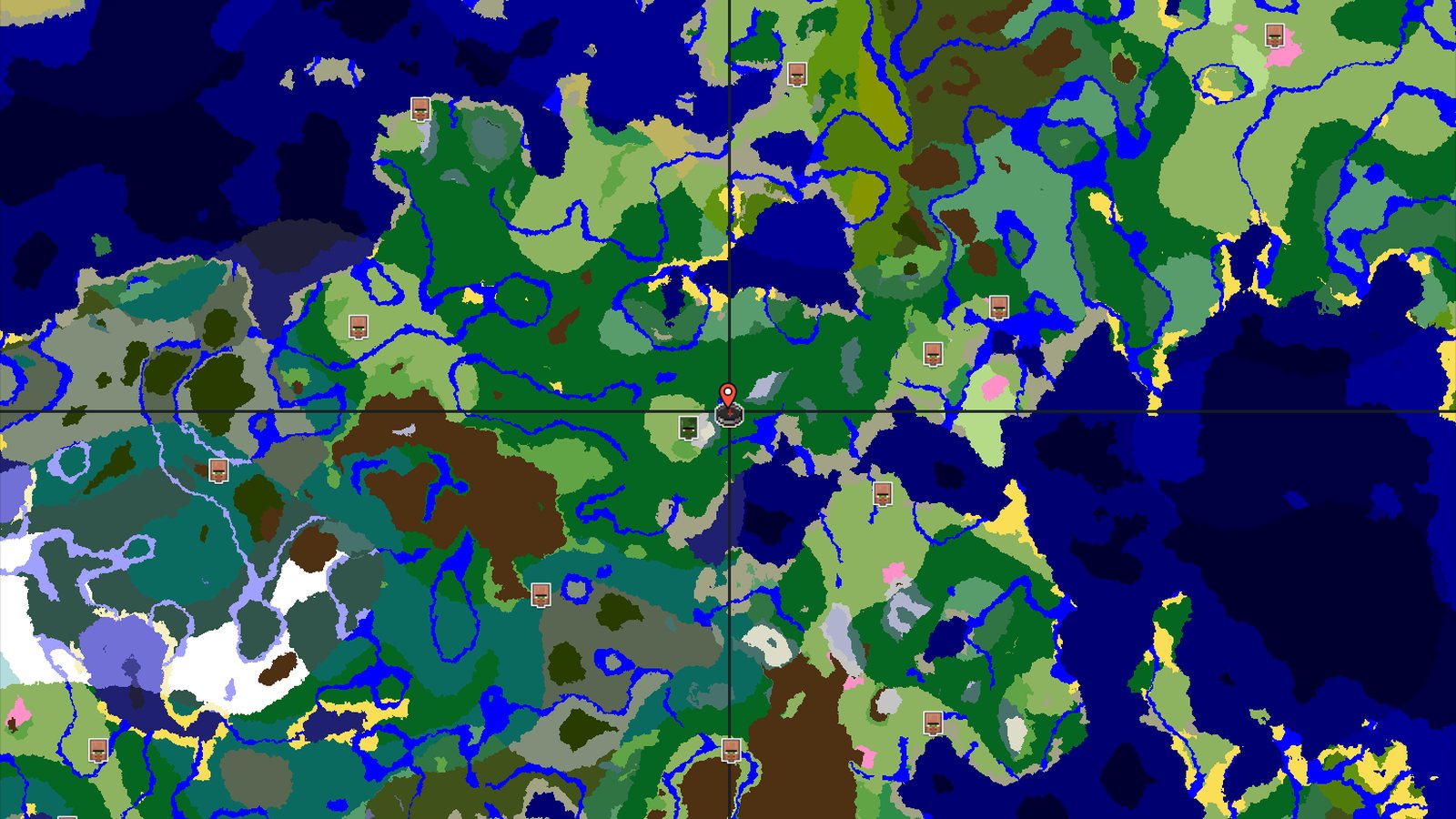 Forest Spawn with Nearby Zombie Village and Snowy Slopes — Minecraft seed preview
