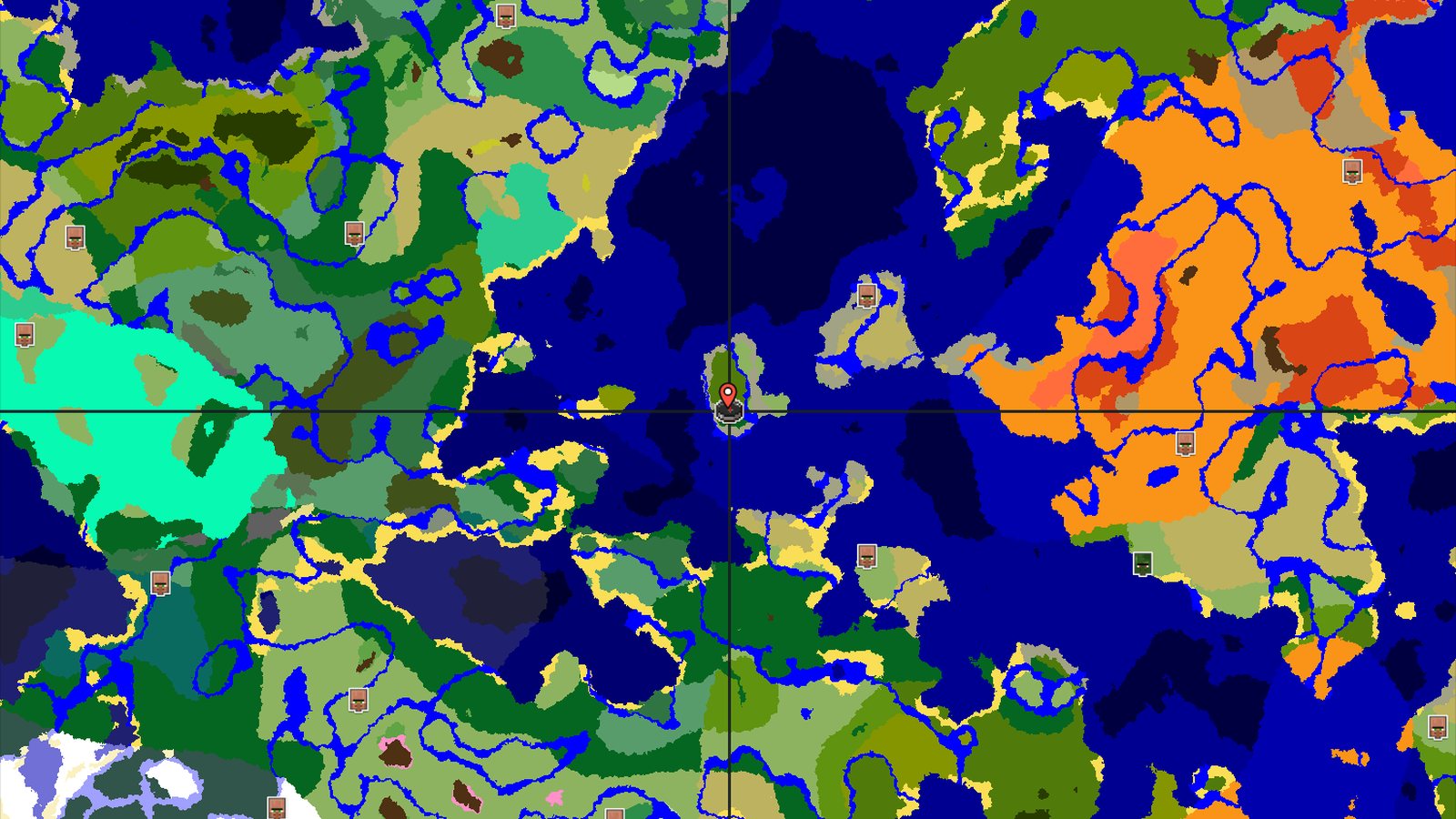 Jungle Island Spawn with Nearby Ocean Ruins — Minecraft seed preview