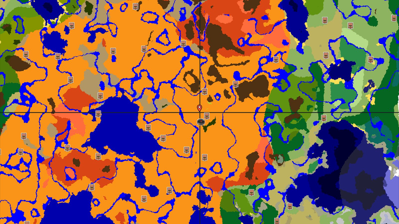 Desert Start with a Nearby Village and Badlands — Minecraft seed preview
