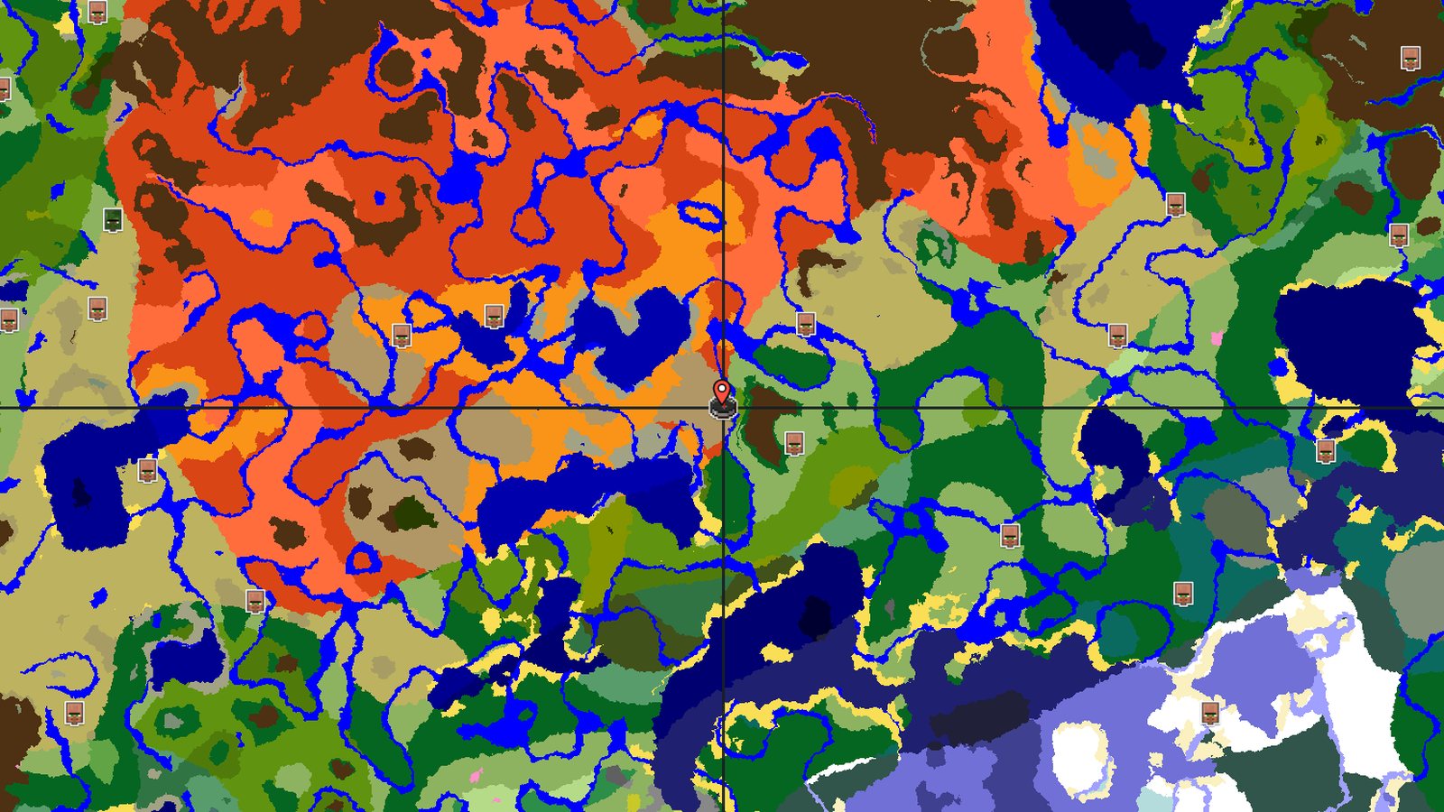 Wooded Badlands with a Jungle Next Door — Minecraft seed preview