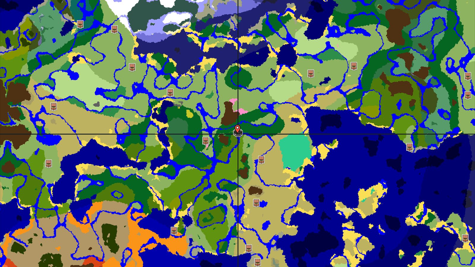 Jungle Spawn with Nearby Cherry Grove Mountains — Minecraft seed preview