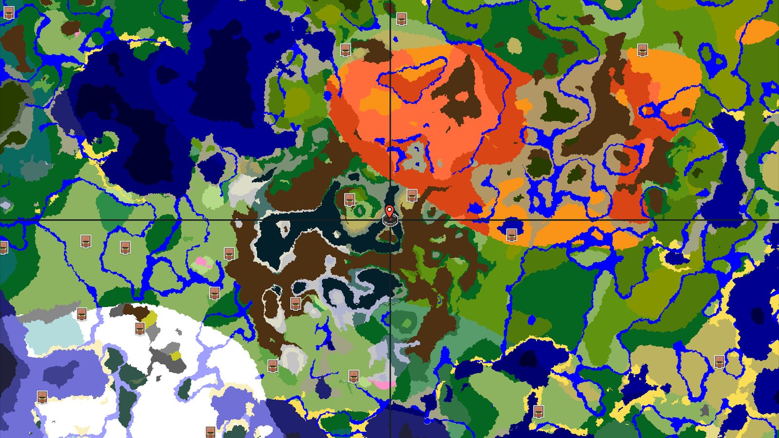 Towering Peaks and Buried History — Minecraft seed preview
