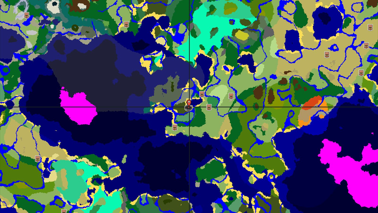 Dark Forest Spawn with Close Structures — Minecraft seed preview