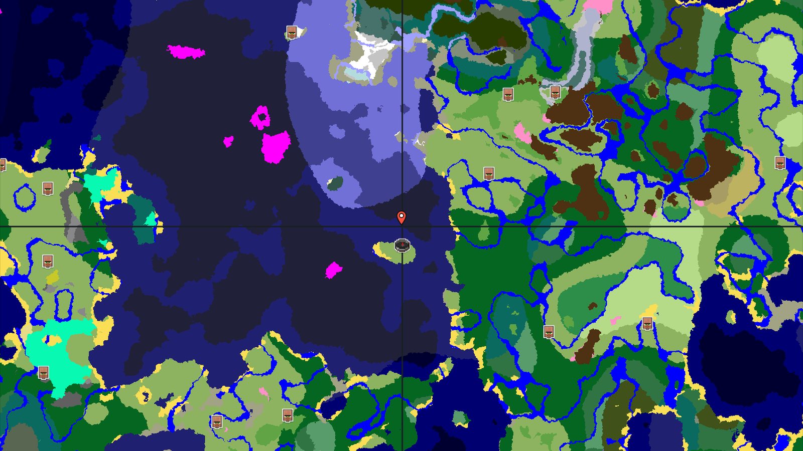 Island Spawn with Cold Ocean and Far Mushroom Fields — Minecraft seed preview