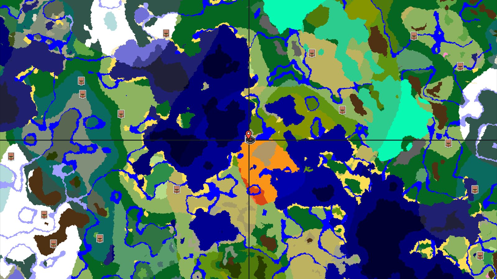 Desert Spawn with Nearby Village and Lush Jungles — Minecraft seed preview