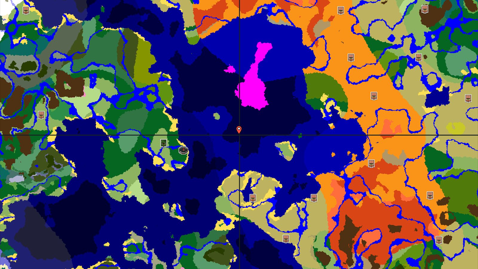 Forest Spawn with Nearby Abandoned Village and Mushroom Fields — Minecraft seed preview