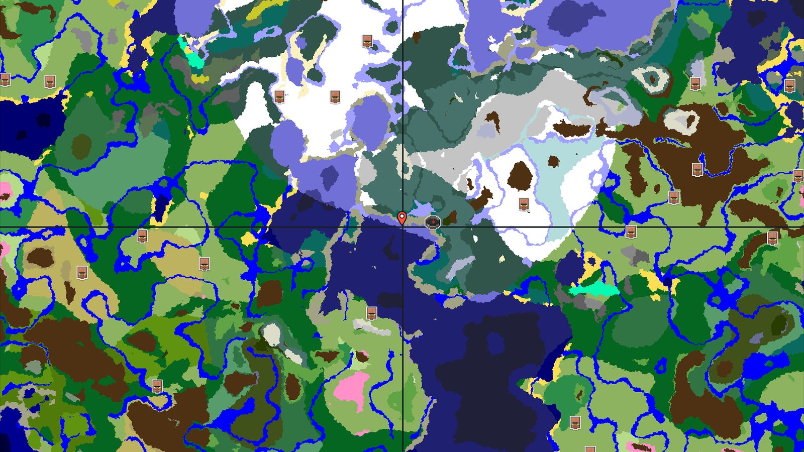 Frozen Ocean and Taiga with Nearby Trial Chambers — Minecraft seed preview