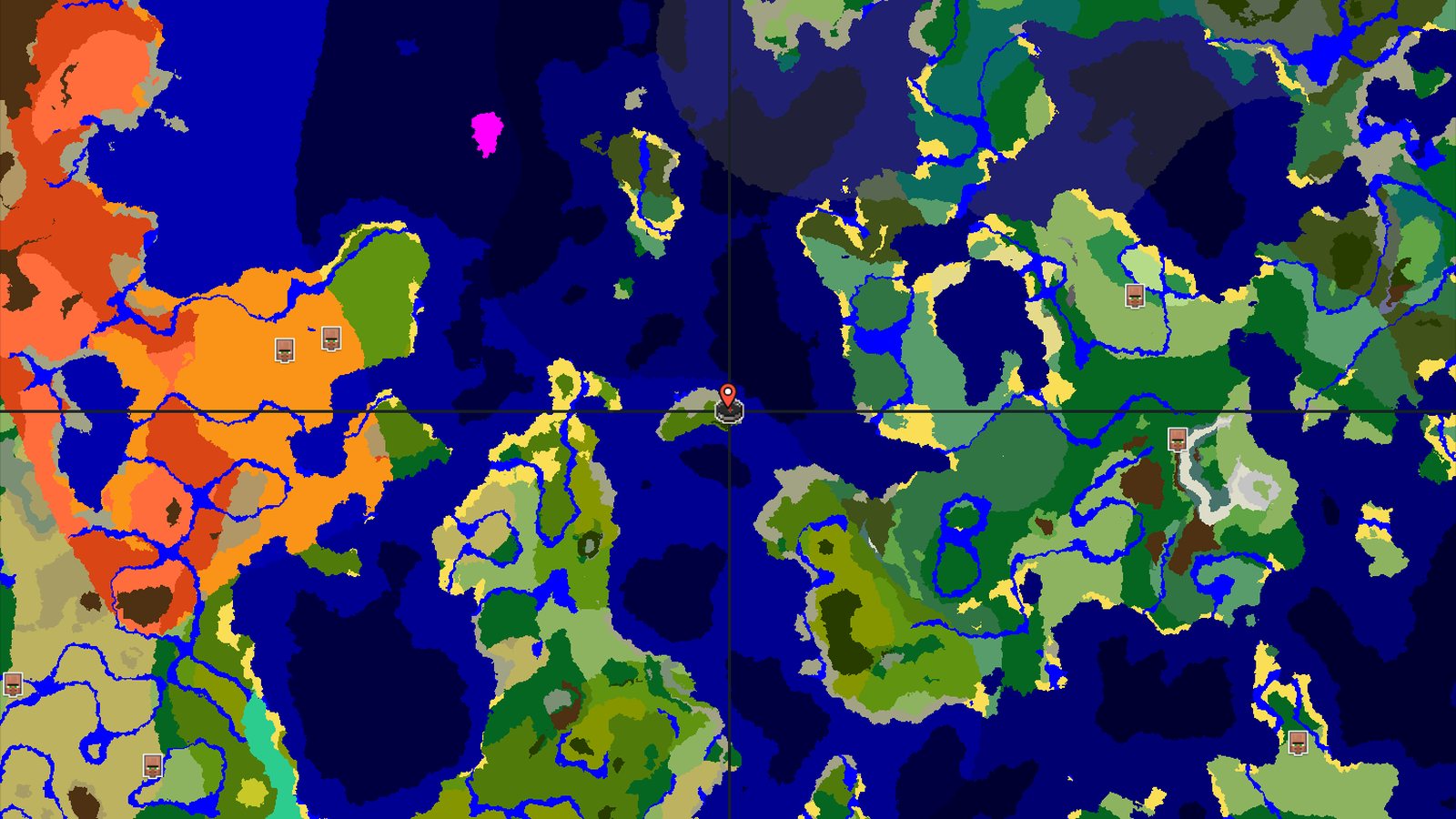 Island Jungle Spawn with Nearby Temple and Mineshaft — Minecraft seed preview