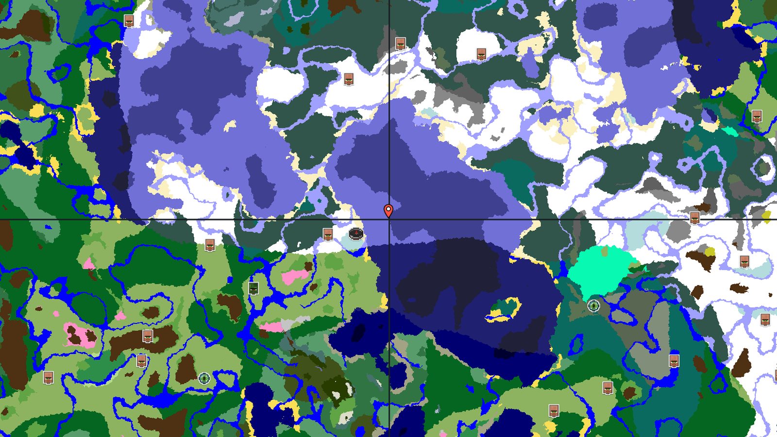 Trial Chambers at Ice Spikes with a Dappled Forest — Minecraft seed preview