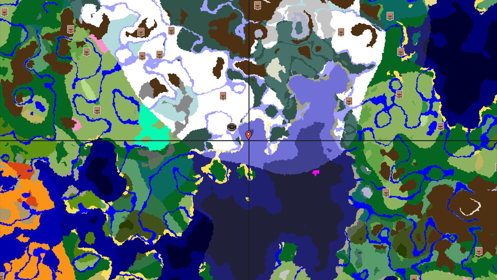 Ancient City Near Spawn in a Snowy Landscape — Minecraft seed preview