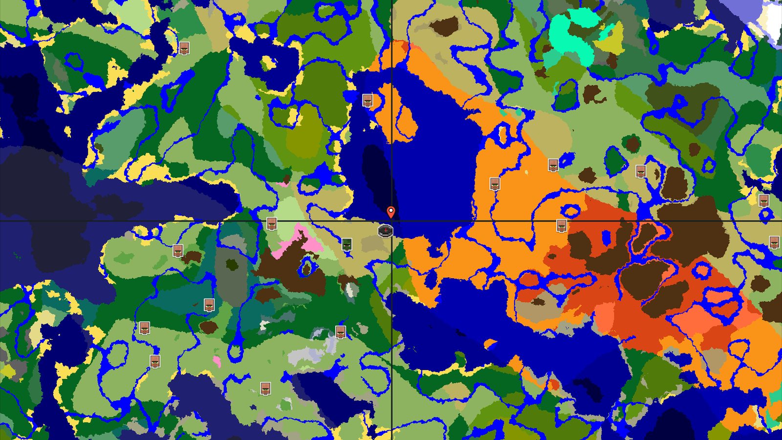 Savanna Spawn with Nearby Desert and Jungle — Minecraft seed preview