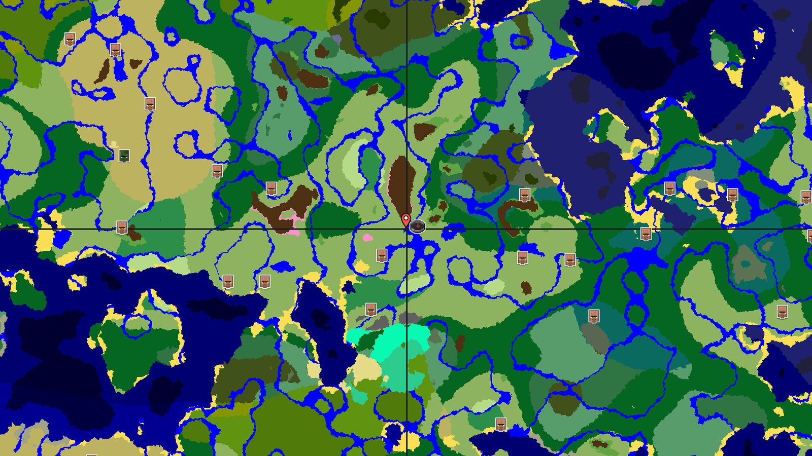 Cherry Grove Valley with Nearby Village — Minecraft seed preview