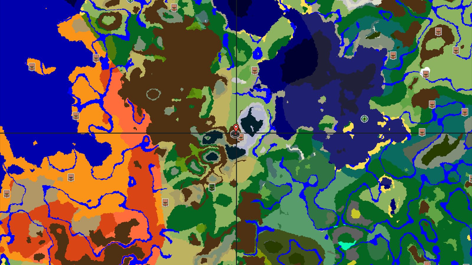 Spawn in Plains with Mountains and a Village Nearby — Minecraft seed preview