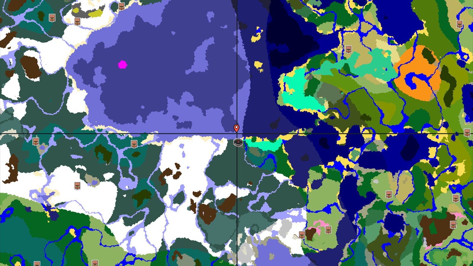 Spawn in Snow, Find a Swamp Hut Close By — Minecraft seed preview