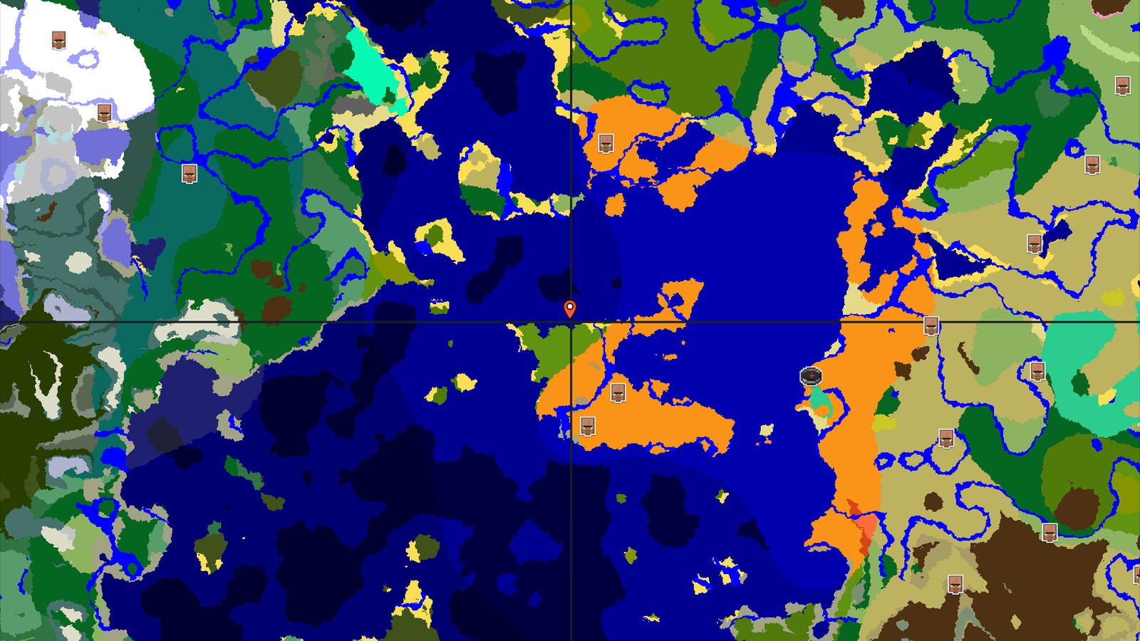 Desert Spawn with Mangrove Swamp Nearby — Minecraft seed preview