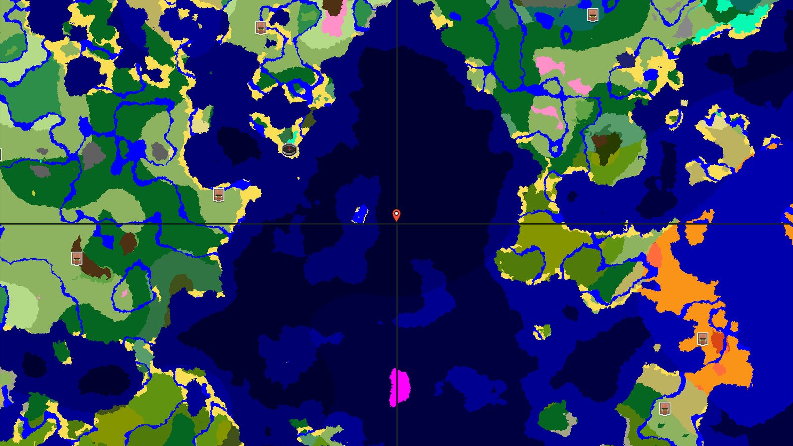 Swamp Spawn with Nearby Coastal Structures — Minecraft seed preview