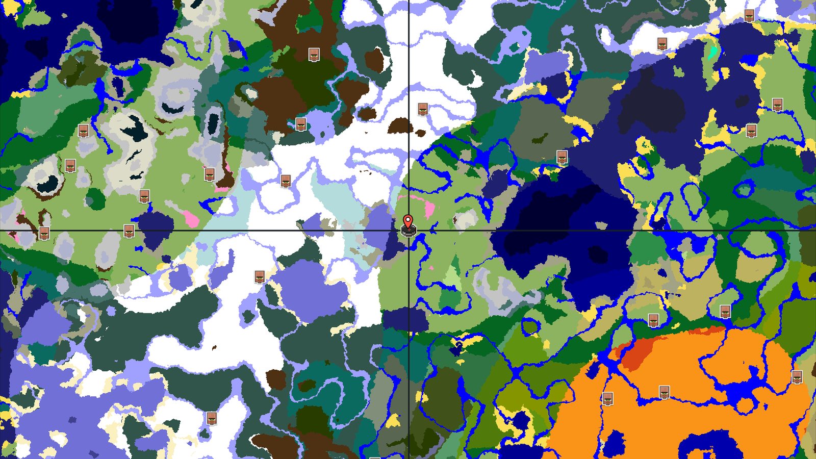 Spawn Near a Rare Cherry Grove and Ice Spikes — Minecraft seed preview