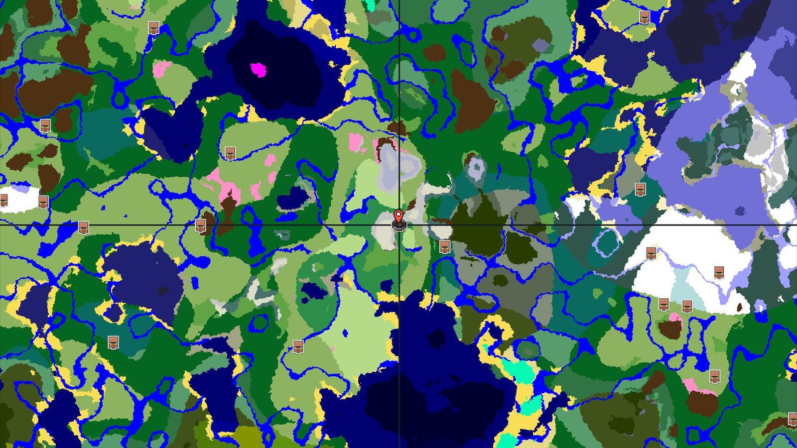 Spawn in Snowy Slopes with Nearby Meadows and Peaks — Minecraft seed preview