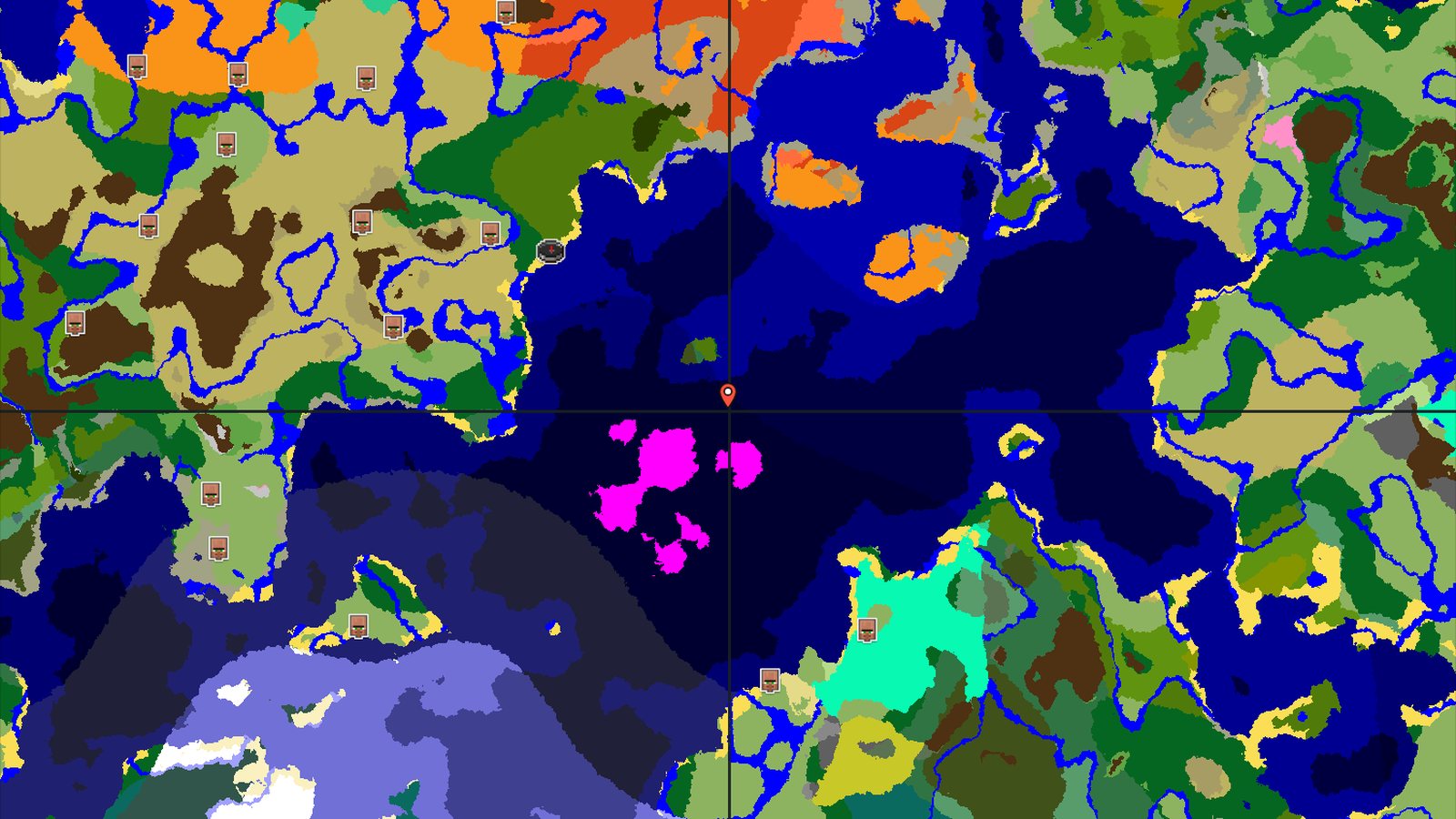Mushroom Fields and Jungle Isles Near Spawn — Minecraft seed preview