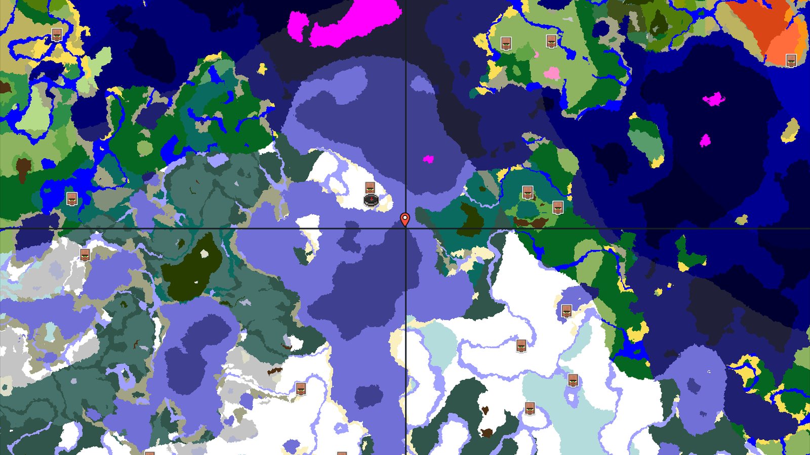 Snowy Plains Spawn with Nearby Village and Igloo — Minecraft seed preview