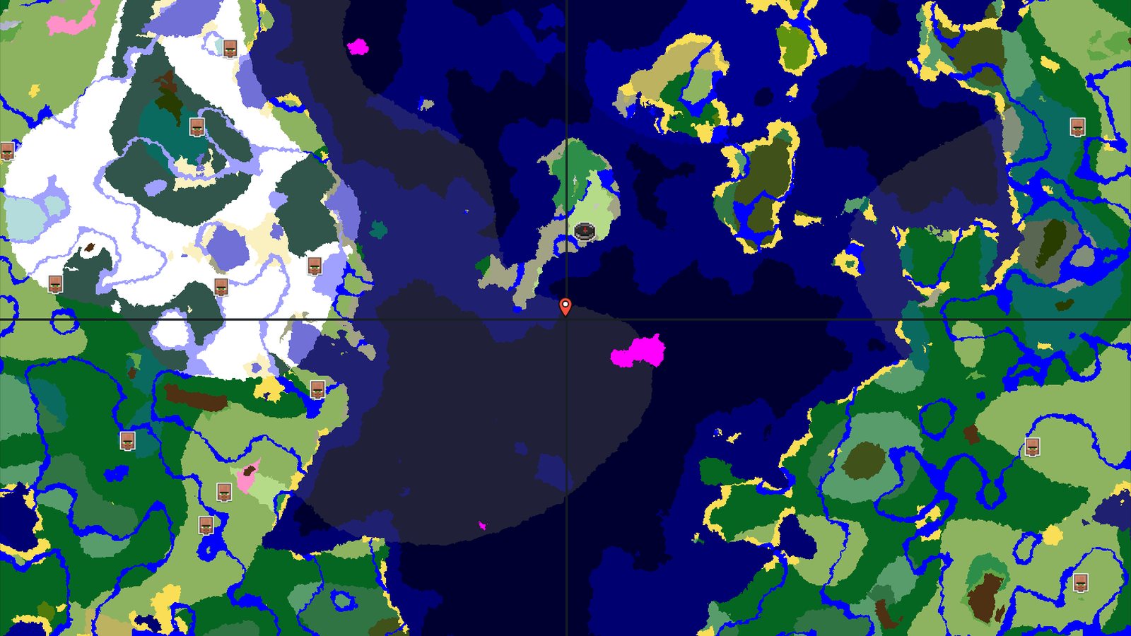 Mushroom Island and Ocean Monument Seed — Minecraft seed preview