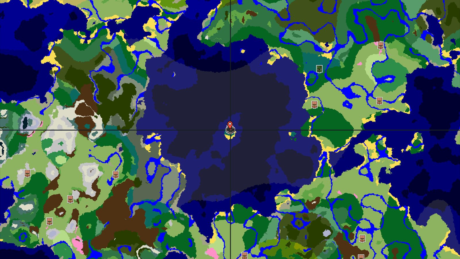 Island Spawn with Village and Trial Chambers Nearby — Minecraft seed preview