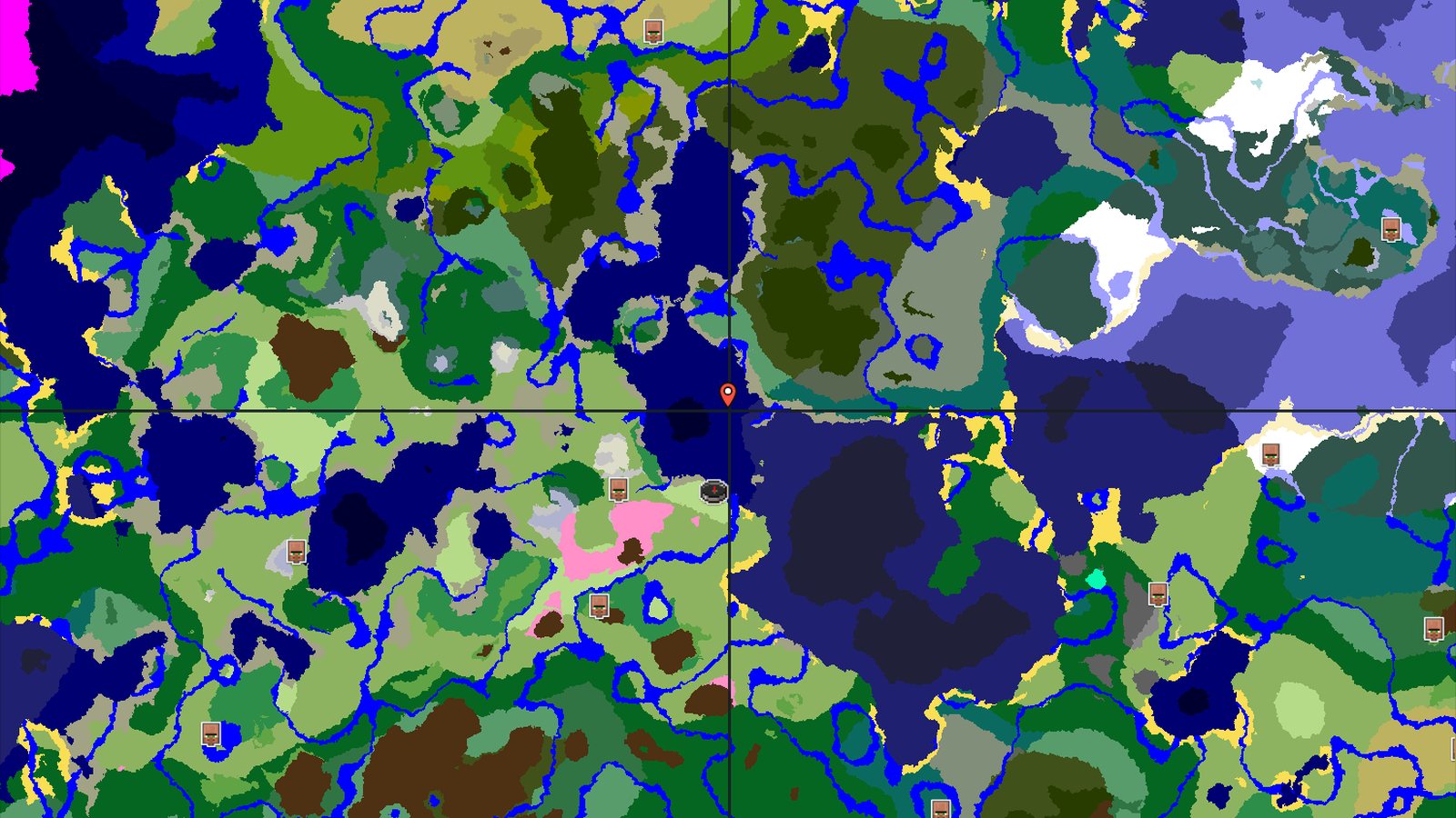 Cherry Grove and Flower Forest Near a Stony Shore — Minecraft seed preview