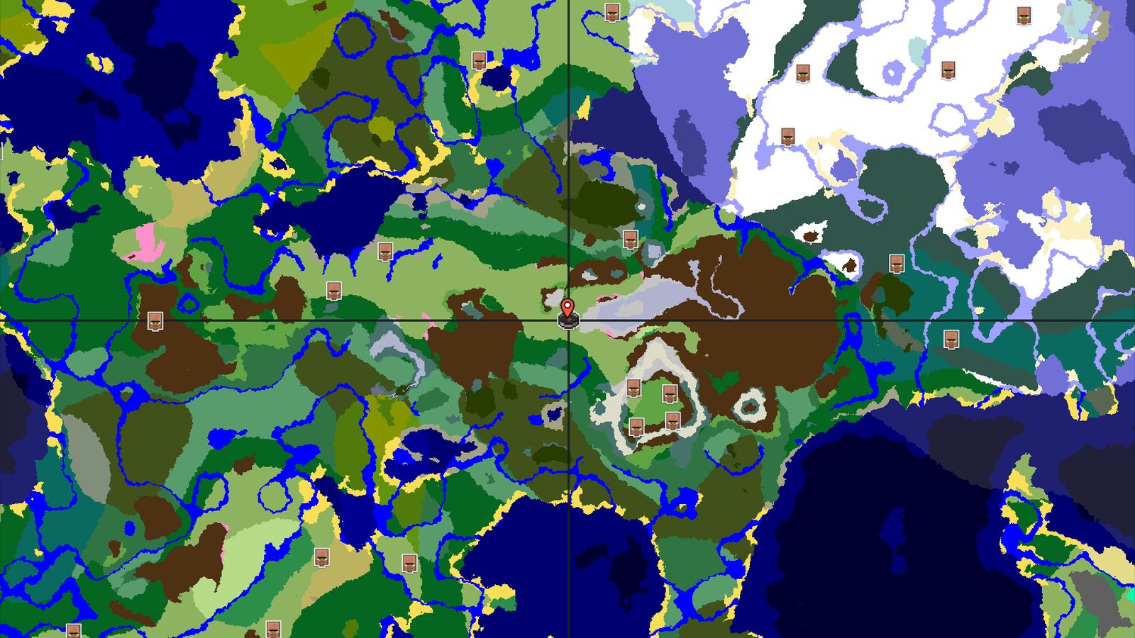 Spawn Near Snowy Peaks and a Hidden Cherry Grove — Minecraft seed preview