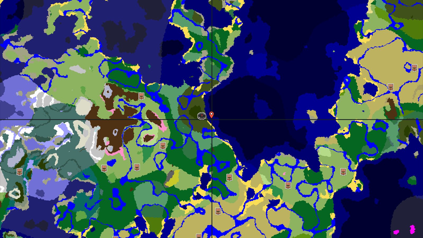Dark Forest With Nearby Old Growth Birch Forest — Minecraft seed preview