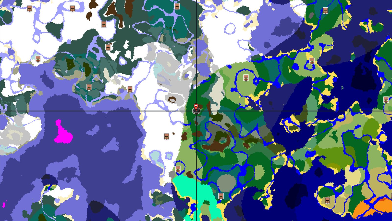 Trial Chambers and Lush Caves Near Snowy Peaks — Minecraft seed preview