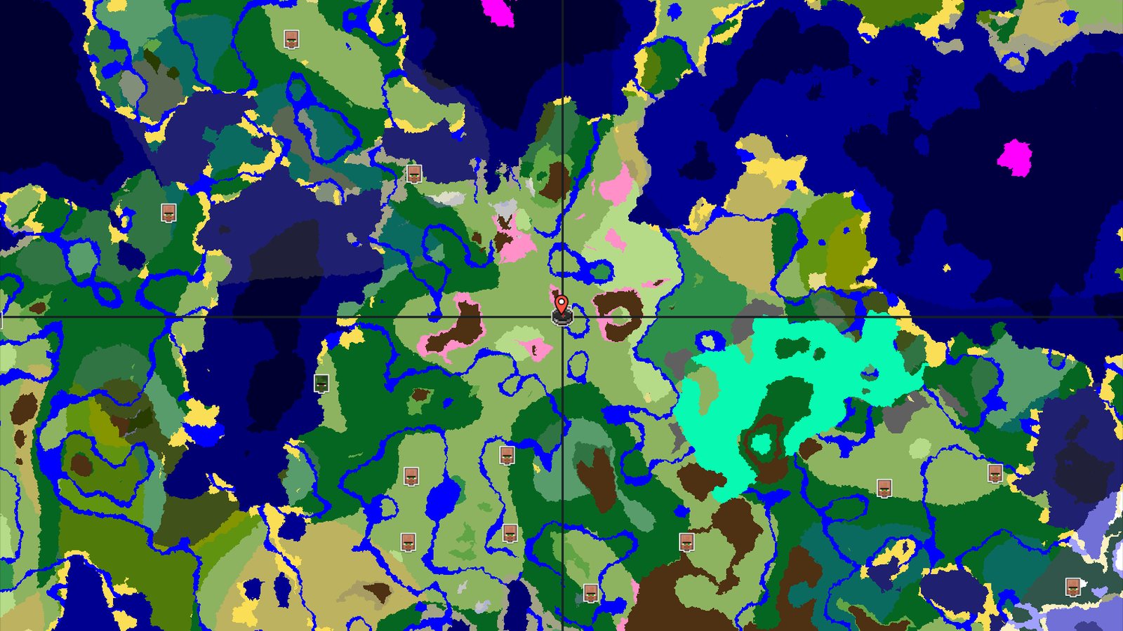 Cherry Grove and Village at Spawn — Minecraft seed preview