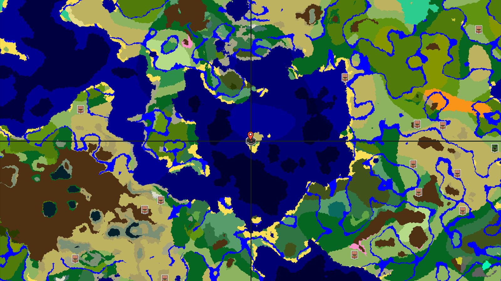 Spawn in a Flower Forest, Deep Ocean Nearby — Minecraft seed preview