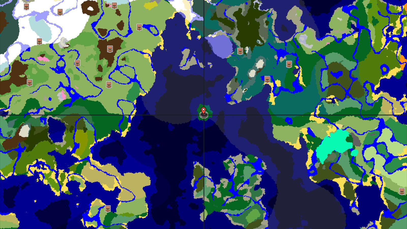 Spawn on a Forest Island in a Vast Cold Ocean — Minecraft seed preview