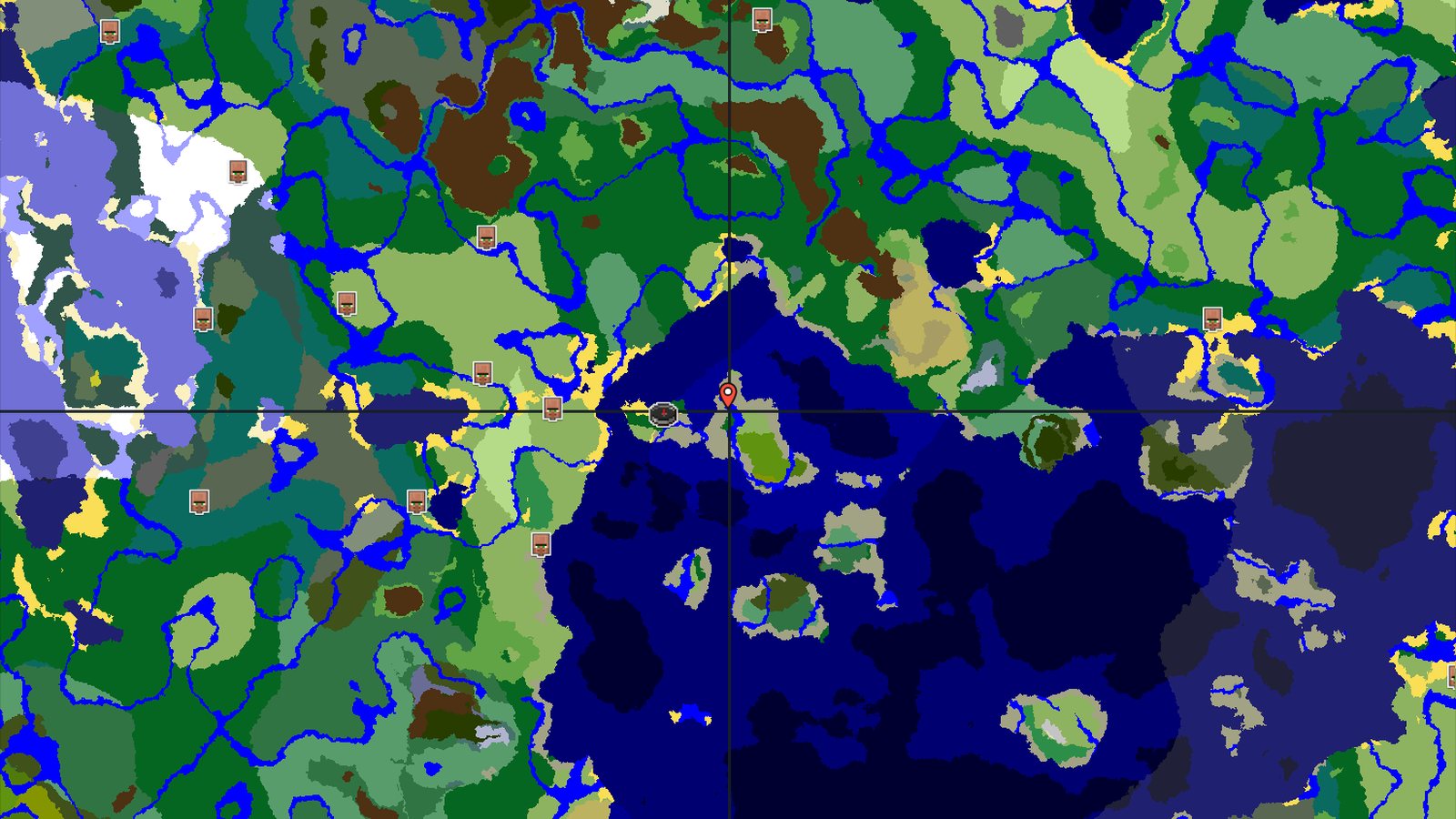 Forest Island with Village — Minecraft seed preview