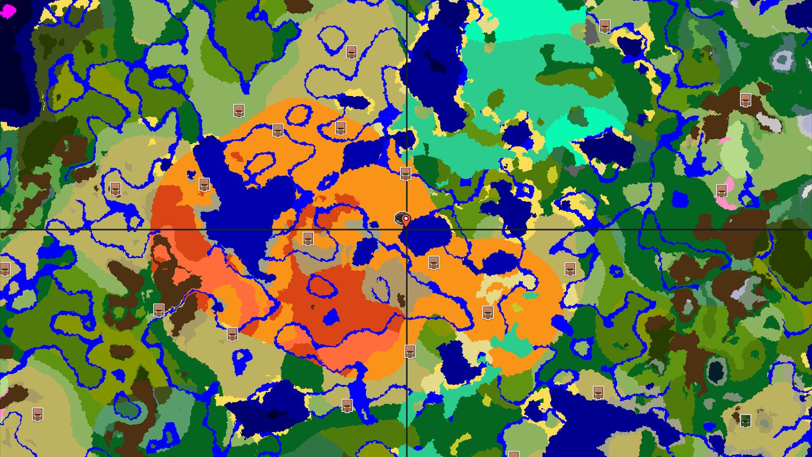 Desert Spawn with Nearby Badlands and Jungle — Minecraft seed preview