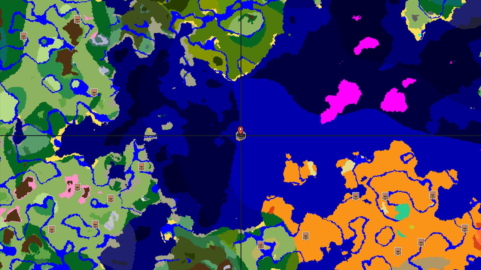 Wooded Badlands Spawn with Close Oceans and Jungle — Minecraft seed preview