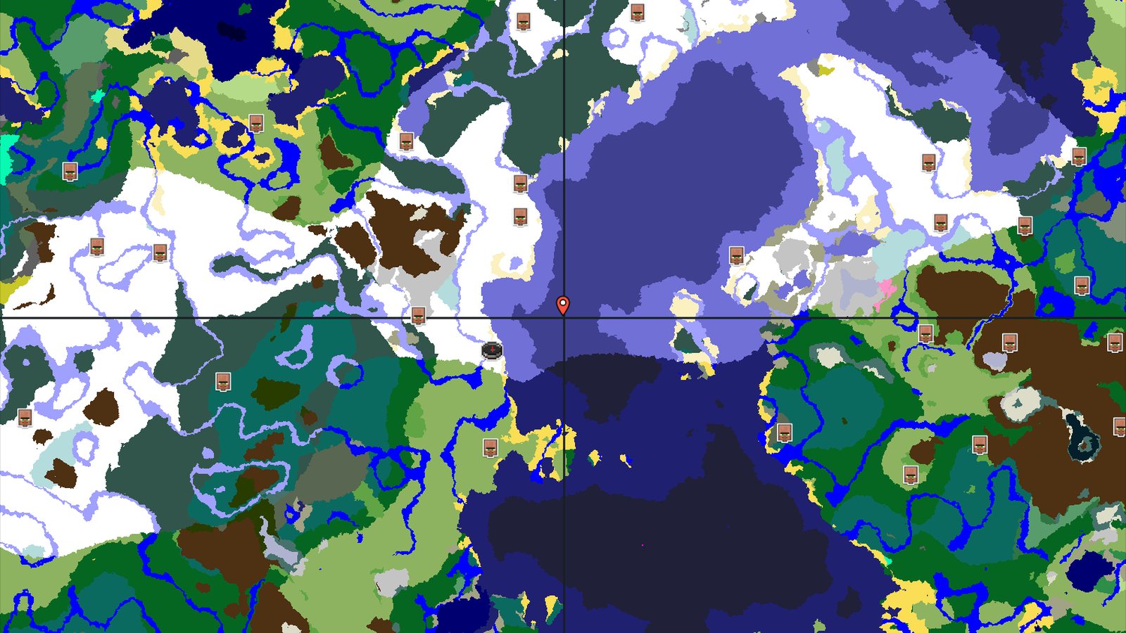 Spawn Near a Buried Treasure in a Vast Frozen Expanse — Minecraft seed preview
