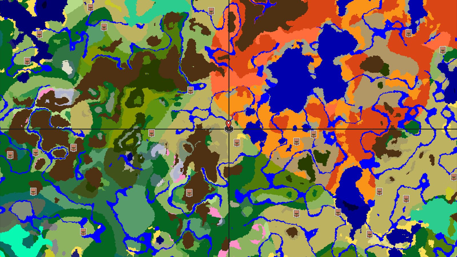 Savanna Spawn with Badlands and Desert Nearby — Minecraft seed preview