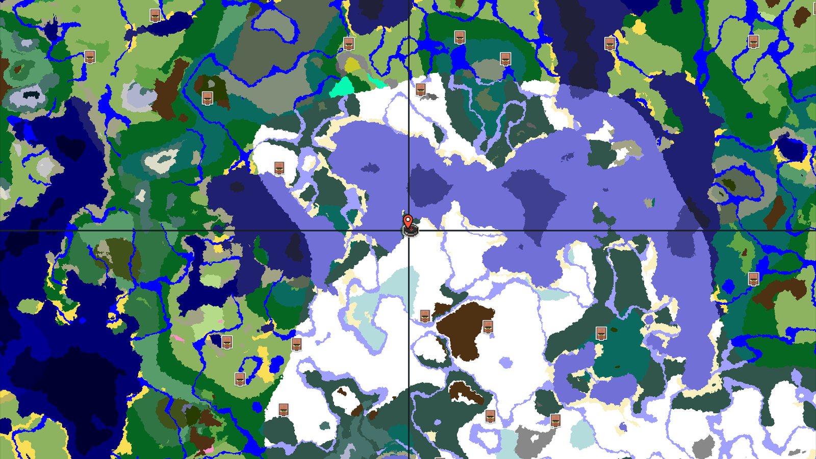 Spawn in a Snowy Plains with Nearby Trial Chambers — Minecraft seed preview