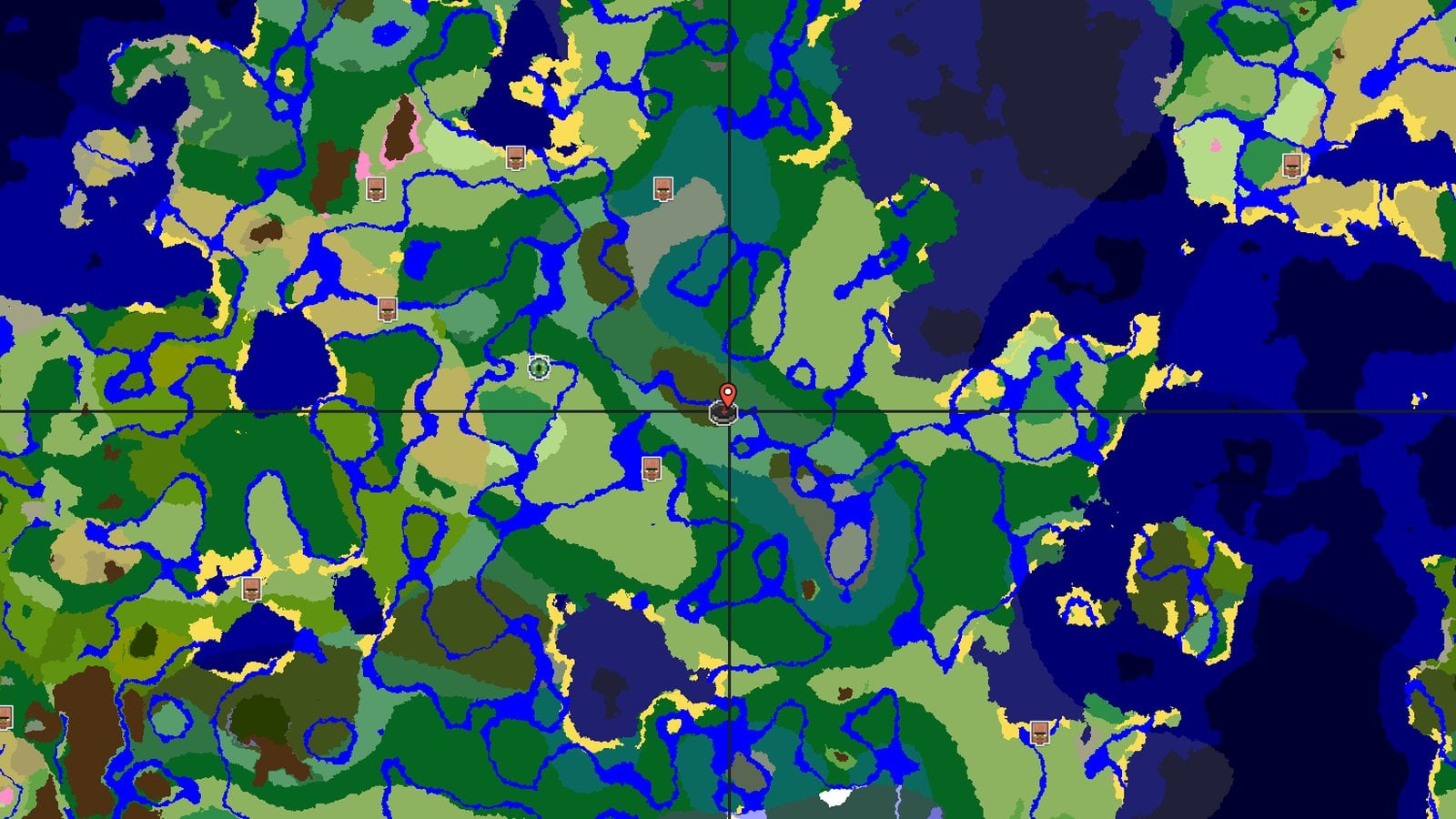 Dark Forest Spawn Near Stronghold and Trial Chambers — Minecraft seed preview